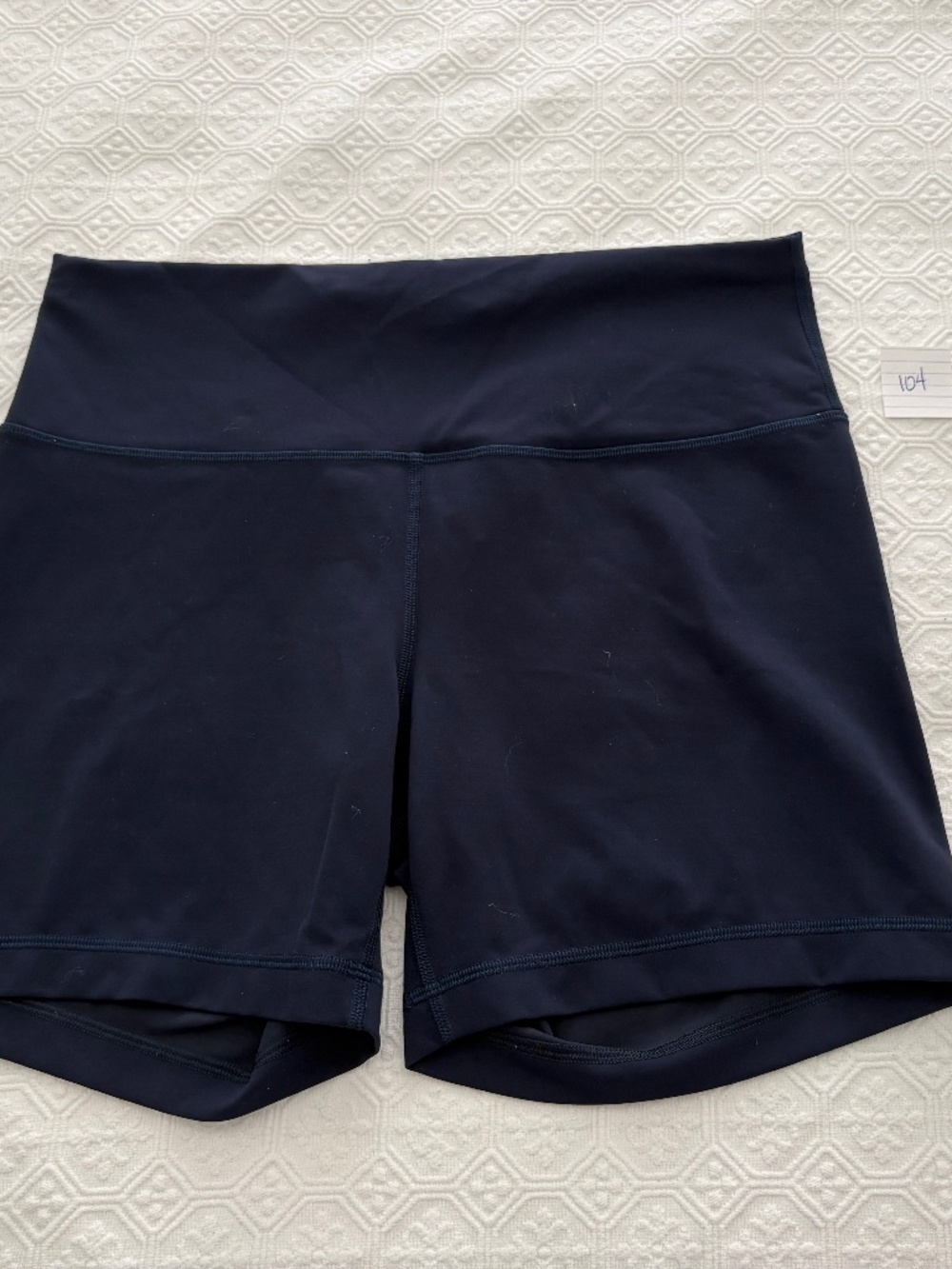 Lululemon Wunder Train High-Rise 6" Shorts True Navy Size 14 (#104)